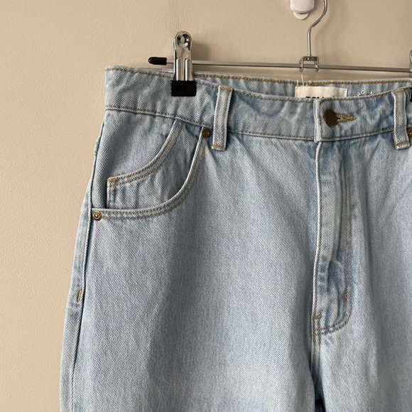 Rolla's Original High Rise Medium Wash Casual Straight Leg Denim Jeans Blue 30 - Picture 4 of 8